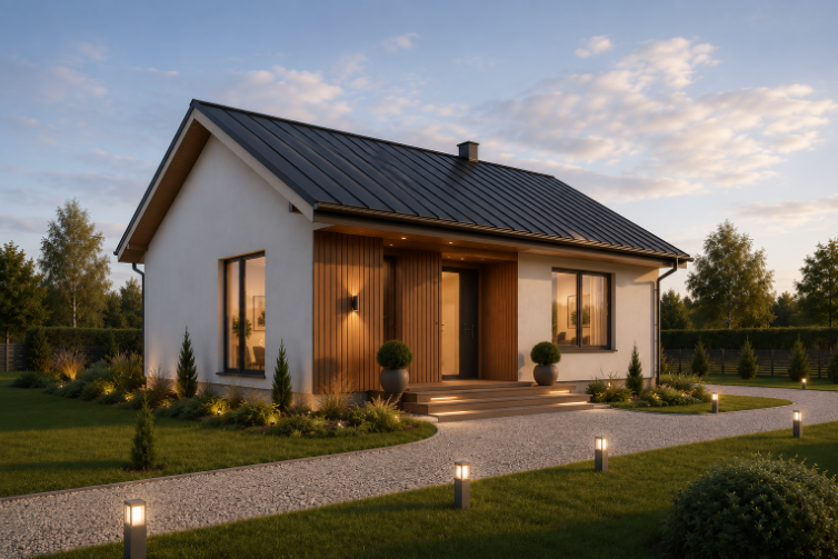 Casa em estrutura LSF — Pacote Conforto Eco Vila