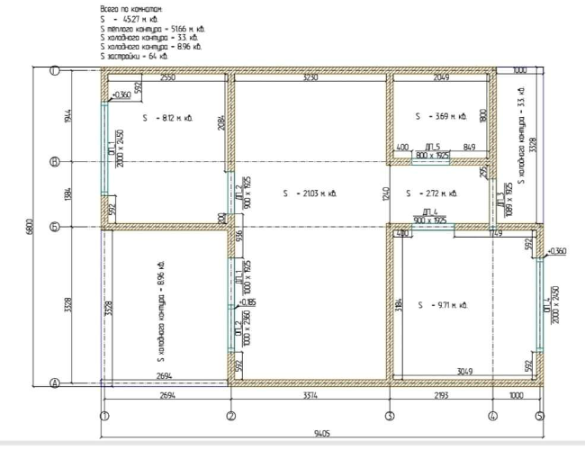 Planta — Projeto T1 — 64 m²