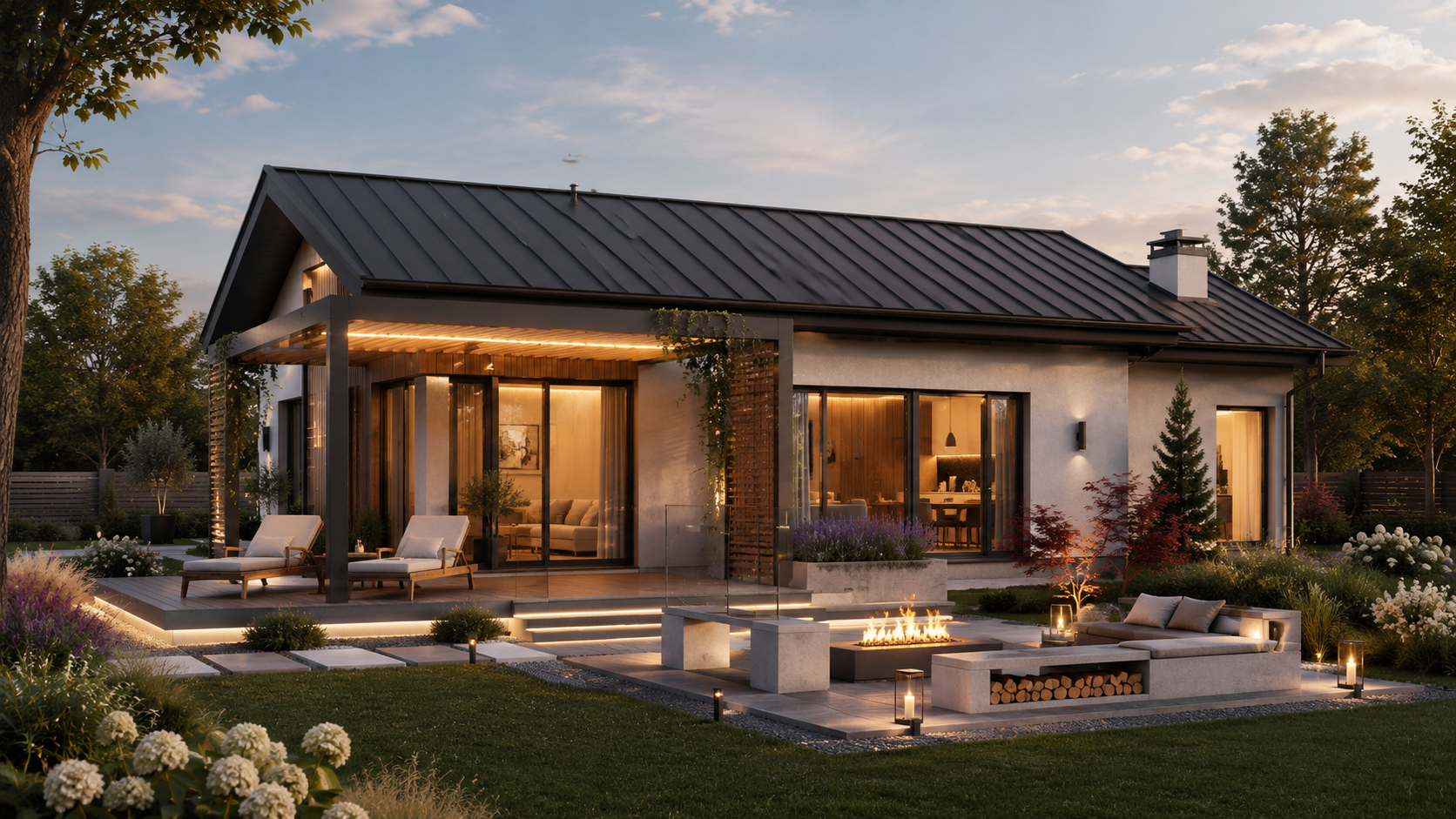 Casa em estrutura LSF — Projeto T2 106.25 m²